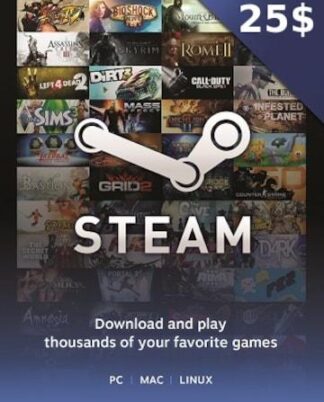 بطاقة هدايا بخارية بقيمة 25 دولارًا أمريكيًا Steam-key-global-jpg